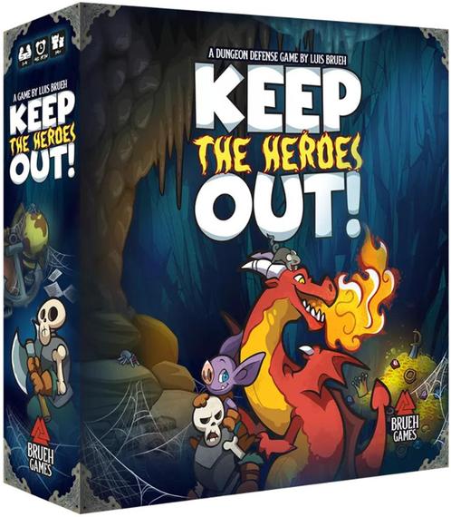 Keep the heroes out! - Boardgame | Brueh Games -, Hobby en Vrije tijd, Gezelschapsspellen | Bordspellen, Nieuw, Verzenden