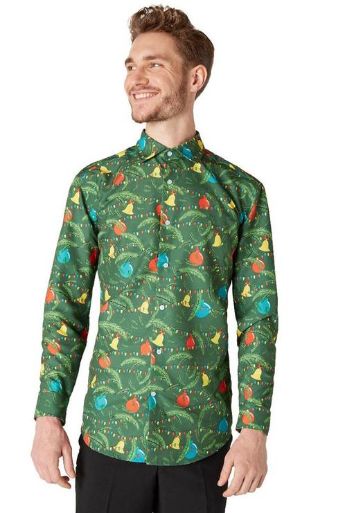 Kerst Overhemd Groen Kerstslinger, Kleding | Heren, Carnavalskleding en Feestkleding, Nieuw, Ophalen of Verzenden