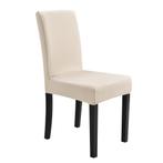 Stoelhoes stoelovertrek hoes voor stoelen stretch zandkleur, Verzenden, Nieuw