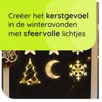 Kerstverlichting Raam Kerstboom, Maan, Sneeuwvlokken -, Diversen, Kerst, Verzenden, Nieuw
