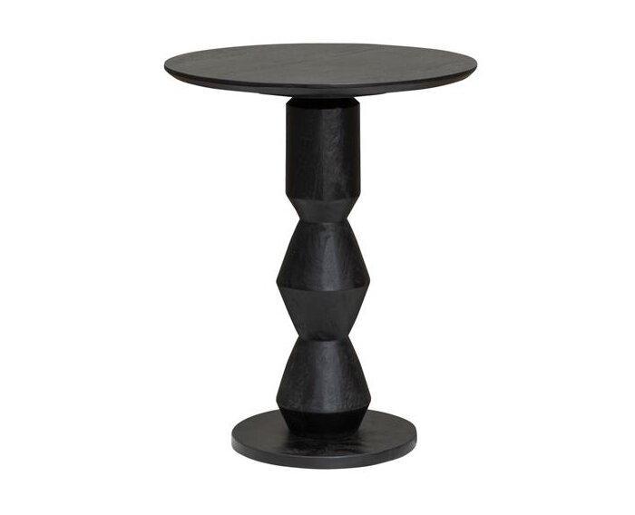 Bijzettafel Brunello GeoBalance rond 50cm - zwart | Tower, Huis en Inrichting, Tafels | Bijzettafels, Nieuw, Ophalen of Verzenden