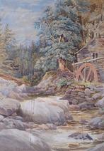Alexander Charles (XIX) - Water mill, Antiek en Kunst, Kunst | Schilderijen | Klassiek