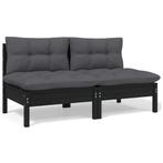 2-zits Bank Grenenhout | Tweedekansje | Lounge Comfort, Tuin en Terras, Ophalen of Verzenden, Nieuw, Hout