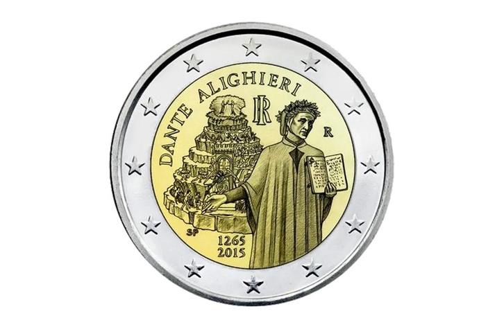 2 euro 750 jaar Dante Alighieri 2015 - Italië, Postzegels en Munten, Munten | Europa | Euromunten, Verzenden