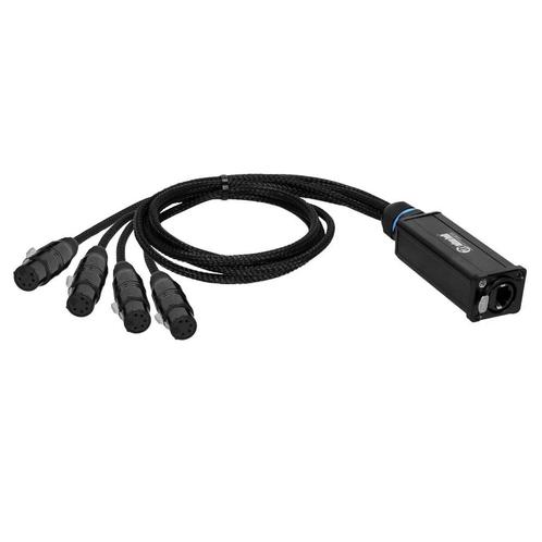 Adam Hall 4 Star Catbox XF5 audio & DMX adapter 4x 5p XLR, Muziek en Instrumenten, Kabels en Stekkers, Nieuw, Ophalen of Verzenden