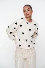-38% Geisha  Geisha sweater hearts terry 52084-21 721 light, Verzenden, Nieuw, Beige
