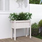 vidaXL Plantenbak met poten 70x31x70 cm massief grenenhout, Tuin en Terras, Verzenden, Nieuw, 60 tot 100 cm, 60 cm of meer