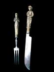 bestek, mes en vork - Brons, Staal - circa 1700 en later