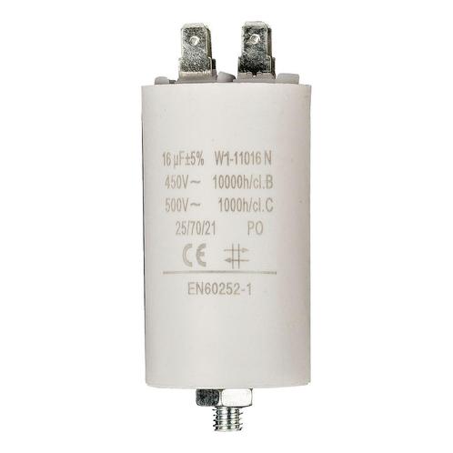 Condensator - 16 uF - Maximaal 450V - Met aarde, Doe-het-zelf en Verbouw, Elektra en Kabels, Nieuw, Ophalen of Verzenden