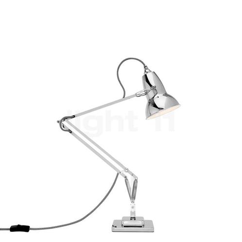 Anglepoise Original 1227 Bureaulamp, chroom/ kabel zwart/wit, Huis en Inrichting, Lampen | Tafellampen, Nieuw, Verzenden