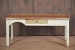 Vintage tafel | Oude eettafel | Witte tafel