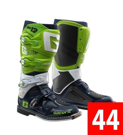 Gaerne SG-12 Crosslaarzen Limited Edition Fluor Groen / Wit, Motoren, Onderdelen | Overige, Ophalen of Verzenden