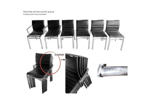 Alias - Alberto Meda - Bigframe - Stoel (6) - Leer - 6, Antiek en Kunst, Antiek | Meubels | Stoelen en Banken