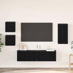vidaXL Tv-meubelset 5 pcs Zwart eiken 160 x 30 x 30.5 cm, Huis en Inrichting, Kasten | Televisiemeubels, Minder dan 50 cm, Verzenden