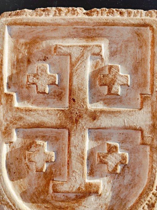 sculptuur, Stemma Araldico  Santa Croce Di Gerusalemme  -, Antiek en Kunst, Antiek | Boeken en Bijbels