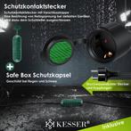 KESSER® Verlengkabel 5 meter voor binnen en buiten IP44 - Zw, Verzenden, Nieuw