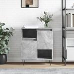 vidaXL Dressoir 60x35x70 cm bewerkt hout betongrijs, Huis en Inrichting, Kasten | Dressoirs, Verzenden, Nieuw, 50 tot 100 cm, 25 tot 50 cm