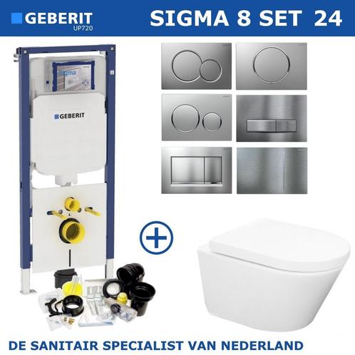 Geberit Sigma 8 (UP720) Toiletset set24 Wiesbaden Vesta, Doe-het-zelf en Verbouw, Sanitair, Overige typen, Nieuw, Ophalen of Verzenden