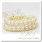 Corsage Polscorsage Ruffles Cream, Ophalen of Verzenden, Nieuw