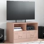 vidaXL Tv-meubel 67x39x44 cm staal roze, Huis en Inrichting, Verzenden, Nieuw, Metaal
