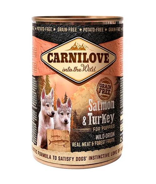 Carnilove Puppy Blik Zalm & Kalkoen 400 gr., Dieren en Toebehoren, Dierenvoeding, Ophalen of Verzenden