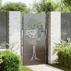 vidaXL Tuinpoort met slot Zwart 85 x 205 cm Poedergecoat, Verzenden, Nieuw