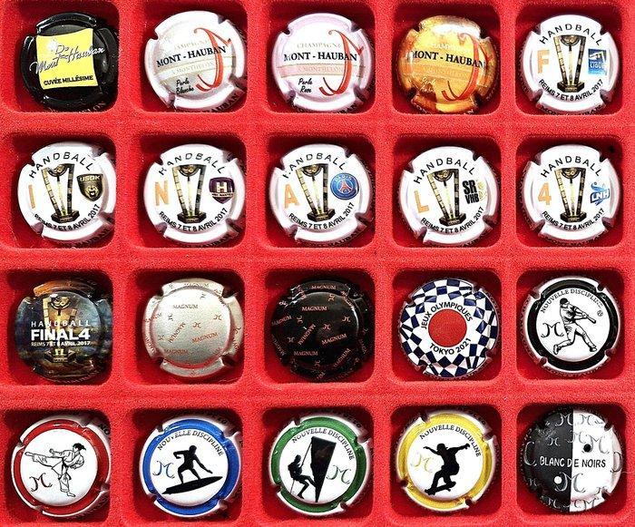 Collectie champagnecapsules - Set van 20 capsules DU MONT, Antiek en Kunst, Antiek | Speelgoed