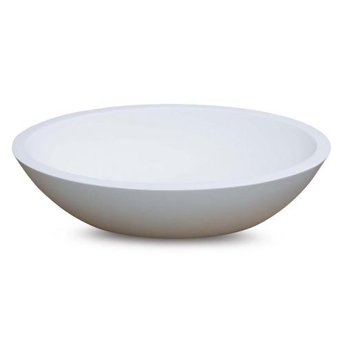 Waskom Luca Sanitair Ovaal 57x40x14cm Solid Surface 25mm Mat, Doe-het-zelf en Verbouw, Sanitair, Overige typen, Nieuw, Ophalen of Verzenden