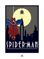 Kunstdruk Marvel Deco Spider-Man Hanging 60x80cm, Huis en Inrichting, Woonaccessoires | Schilderijen, Tekeningen en Foto's, Verzenden
