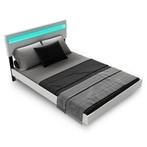 Zwevend Bed Lissabon - 140x200cm - Kunstleer - Incl. LED - W, Verzenden, Nieuw