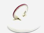 Ring - 18 karaat Witgoud - 2.85ct. tw. Robijn - Diamant -, Nieuw