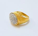 Ring - 18 karaat Geel goud -  0.19 tw. Diamant, Sieraden, Tassen en Uiterlijk, Antieke sieraden