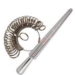 Ringmeter - Tweedelig Metaal Vingermeter - Ringmaat opmeten, Verzenden, Nieuw
