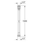 Doucheslang Tiger Basic 150 cm Wit, Ophalen of Verzenden, Nieuw