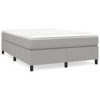 Lichtgrijs Bed 140x190 - OP = OP! Perfecte Slaapkamerdeal, Huis en Inrichting, Nieuw, Tweepersoons, 140 cm, 190 cm of minder