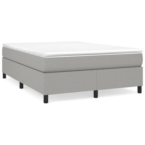Lichtgrijs Bed 140x190 - OP = OP! Perfecte Slaapkamerdeal, Huis en Inrichting, Slaapkamer | Bedden, 140 cm, 190 cm of minder, Grijs