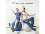 Backerz Zitbal 55 CM - Ergonomische Yoga Bal - Linnen, Verzenden, Nieuw