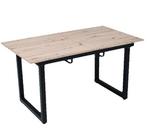 Uitschuifbare Eettafel 140–180 cm – Hout en Staal Design, Huis en Inrichting, Tafels | Eettafels, Verzenden, Nieuw
