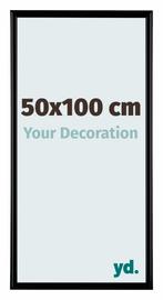 Fotolijst 50x100cm - Zwart Mat - Kunststof - Bordeaux, Verzenden, Nieuw