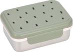 Lässig Lunchbox Stainless Steel Happy Prints light olive, Huis en Inrichting, Keuken | Servies, Verzenden, Nieuw
