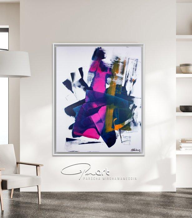 Parscha Mirghawameddin - Fire Water Burn - XXL, Antiek en Kunst, Kunst | Schilderijen | Modern