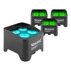 BeamZ BBP90 - Set van 4 LED Uplighters op accu en, Nieuw, Verzenden