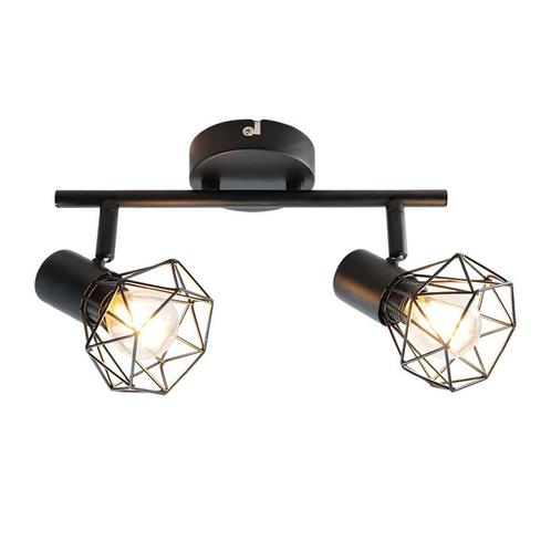 Industriële plafondspot zwart, Jaylano, Huis en Inrichting, Lampen | Plafondlampen, Nieuw, Ophalen of Verzenden