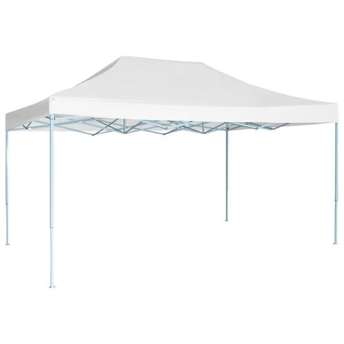 Partytent inklapbaar 3x4 m staal wit (3x4 meter) (3x4 meter), Tuin en Terras, Partytenten, Partytent, Nieuw, 2 meter of meer, Verzenden