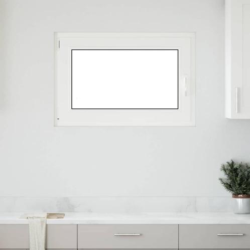 vidaXL Kelderraam RISOR 90x70 cm draai-kiep DIN links wit, Doe-het-zelf en Verbouw, Glas en Ramen, Nieuw, Verzenden
