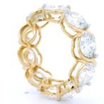 Ring - 18 karaat Geel goud - 10.02ct. tw. Diamant, Sieraden, Tassen en Uiterlijk, Nieuw