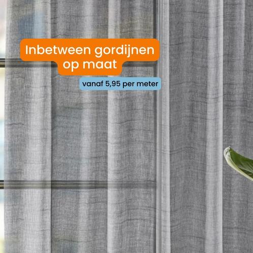 Inbetween gordijnen - 100% passend - tot 50% goedkoper, Huis en Inrichting, Stoffering | Gordijnen en Lamellen, Nieuw, Verzenden