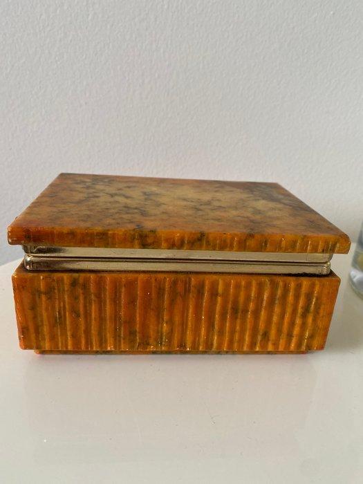 Doos - Albast - Alabastro, Antiek en Kunst, Curiosa en Brocante