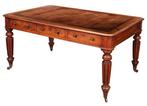 Regency Fiddleback Mahogany Partners Writing Table -