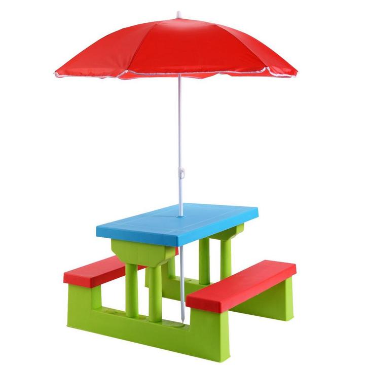 2dekans | Coast Picknicktafel voor Kinderen - Met Parasol -, Tuin en Terras, Parasols, Zo goed als nieuw, Ophalen of Verzenden